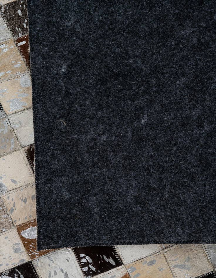 Detail image of  5' 1 x 8' 1 Cowhide Leather Rug