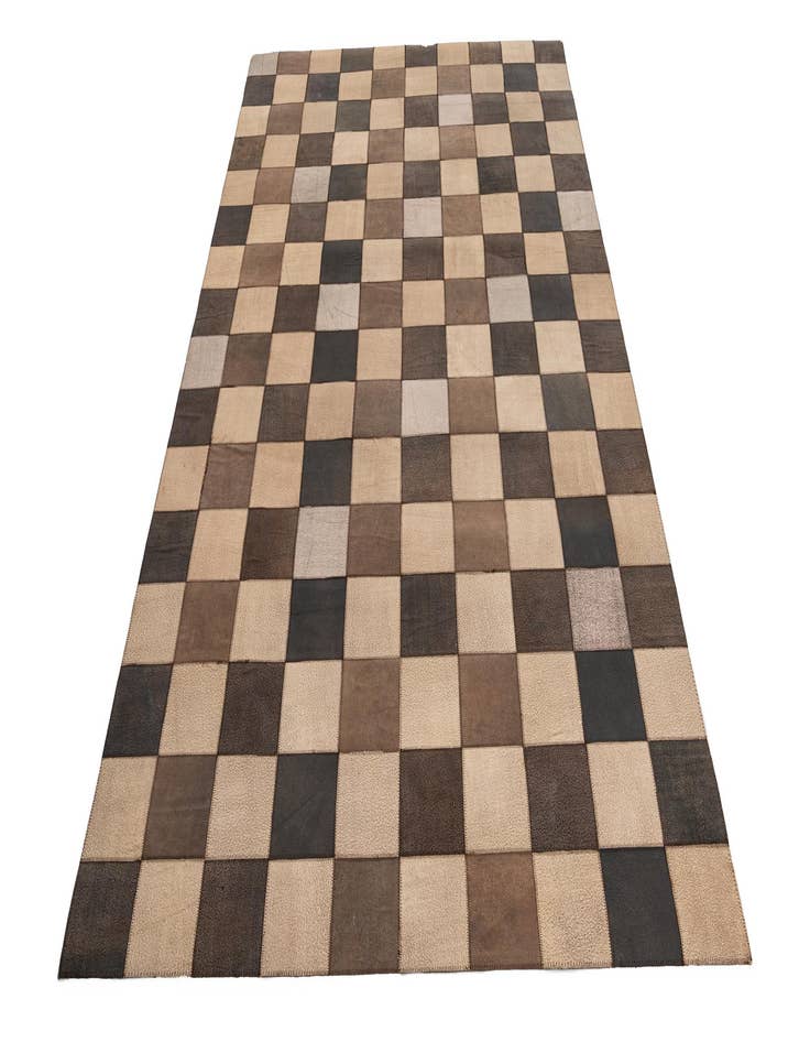 Detail image of  5' x 7' 10 Cowhide Leather Rug