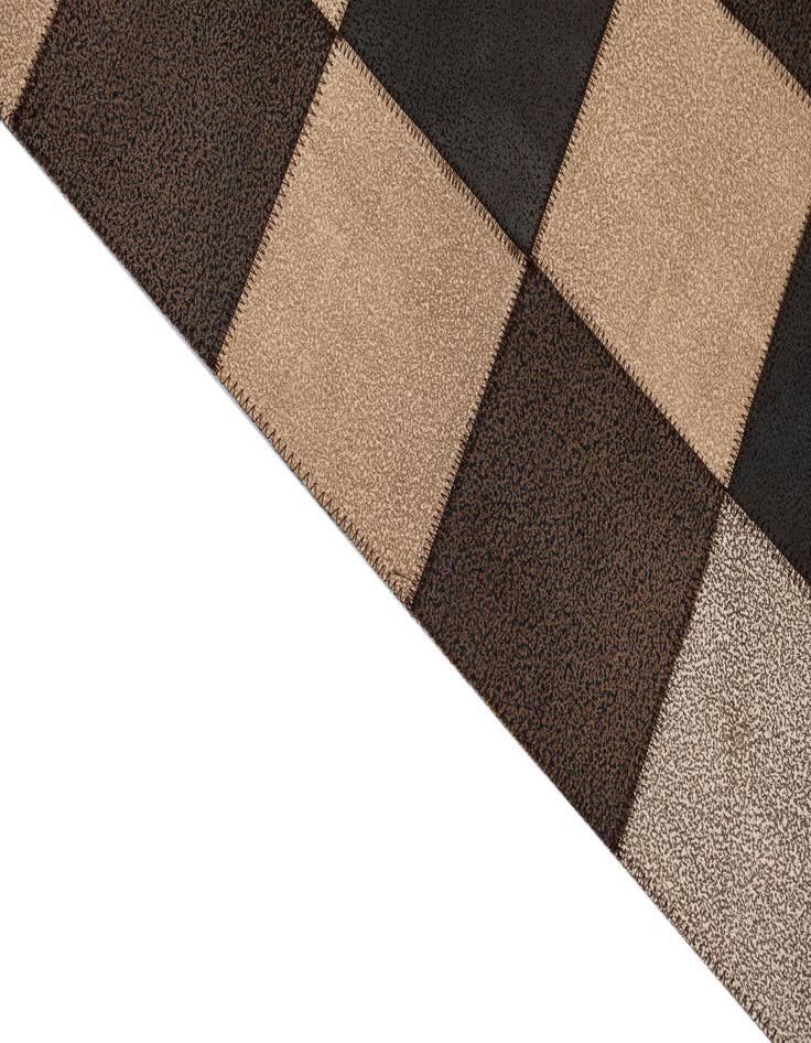 Detail image of  5' x 7' 10 Cowhide Leather Rug