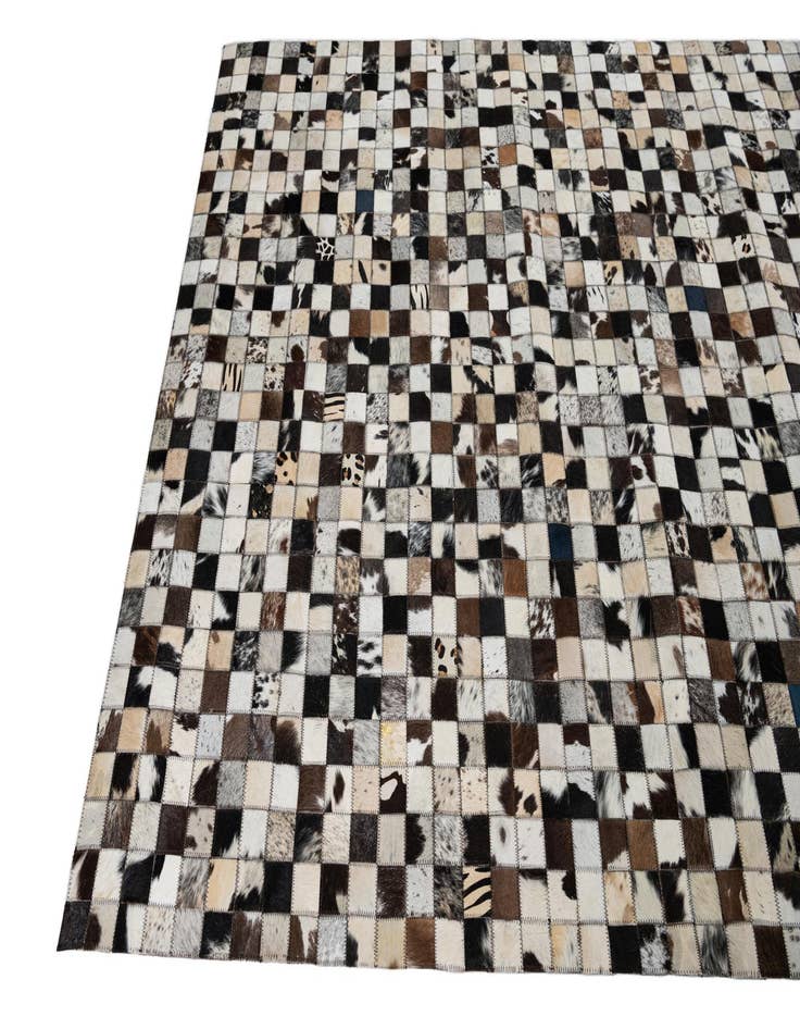 Detail image of  5' x 8' Cowhide Leather Rug