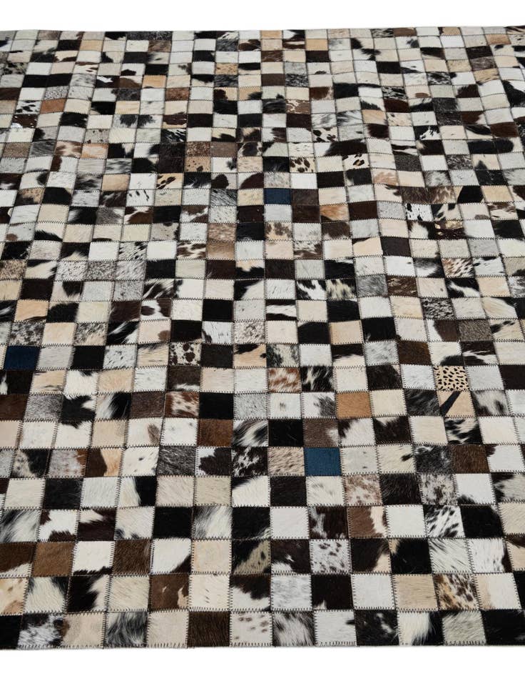 Detail image of  5' x 8' Cowhide Leather Rug