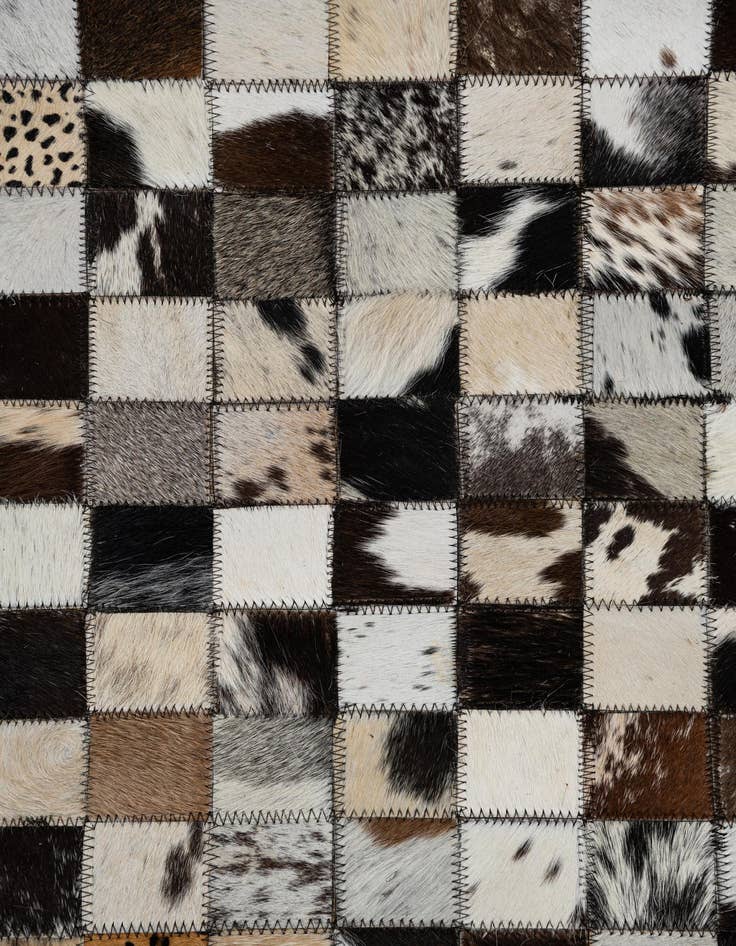 Detail image of  5' x 8' Cowhide Leather Rug