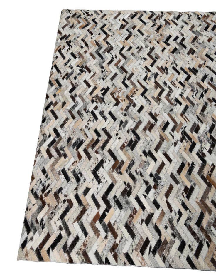 Detail image of  5' x 7' 7 Cowhide Leather Rug