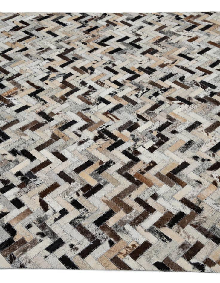 Detail image of  5' x 7' 7 Cowhide Leather Rug