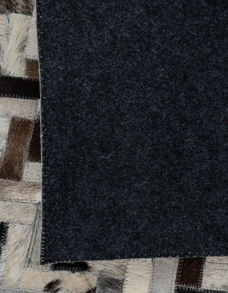 Detail image of  5' x 7' 7 Cowhide Leather Rug