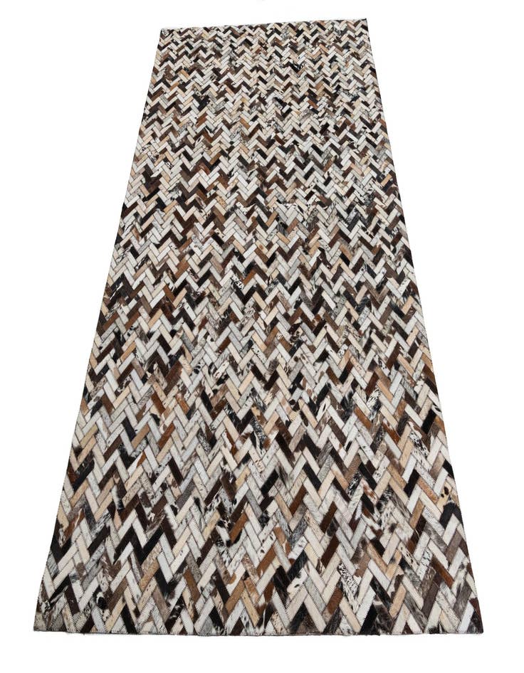 Detail image of  5' x 7' 10 Cowhide Leather Rug