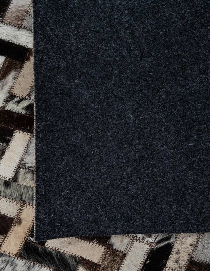 Detail image of  5' x 7' 10 Cowhide Leather Rug