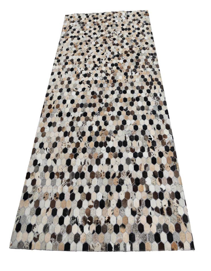 Detail image of  5' 1 x 8' Cowhide Leather Rug