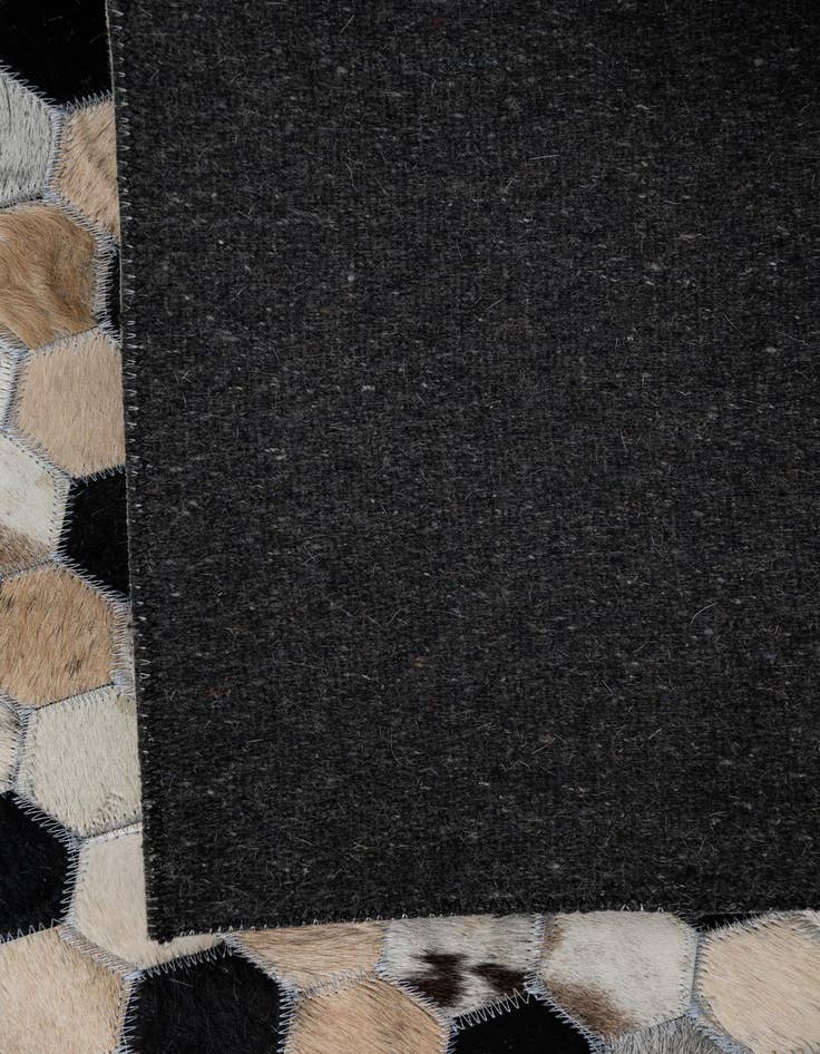 Detail image of  5' 1 x 8' Cowhide Leather Rug