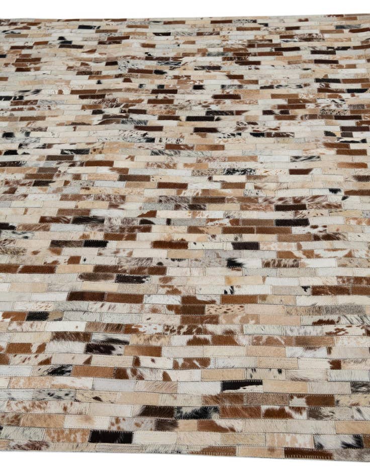 Detail image of  5' 1 x 7' 9 Cowhide Leather Rug