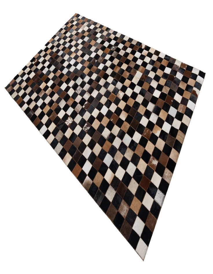 Detail image of  5' x 8' Cowhide Leather Rug