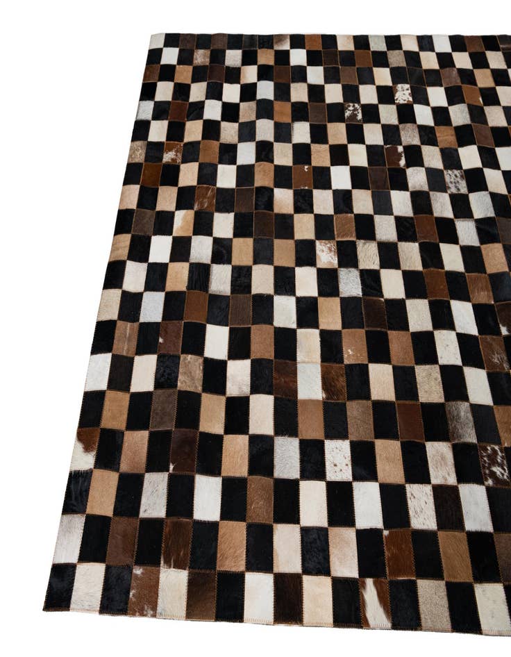 Detail image of  5' x 8' Cowhide Leather Rug