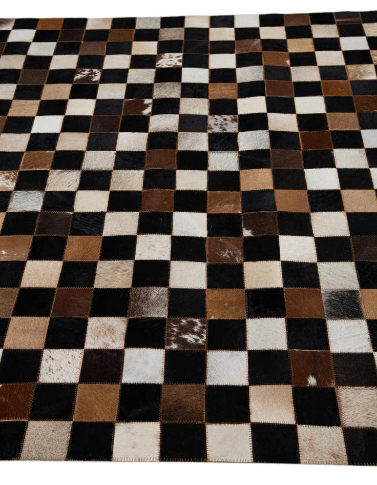 Detail image of  5' x 8' Cowhide Leather Rug