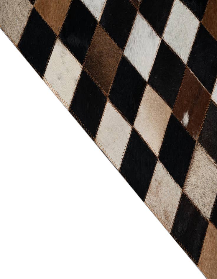 Detail image of  5' x 8' Cowhide Leather Rug