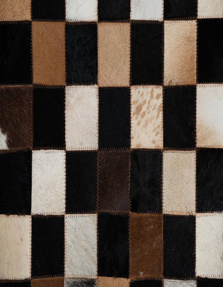 Detail image of  5' x 8' Cowhide Leather Rug