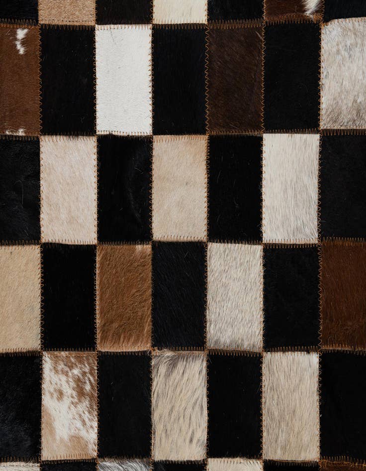 Detail image of  5' x 8' Cowhide Leather Rug