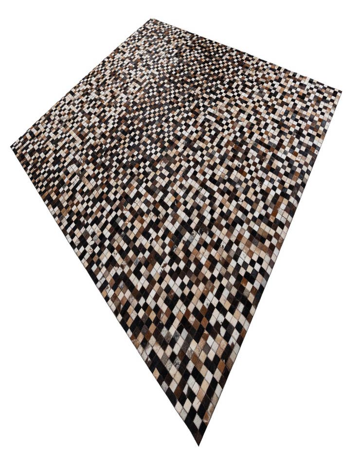 Detail image of  8' x 9' 10 Cowhide Leather Rug