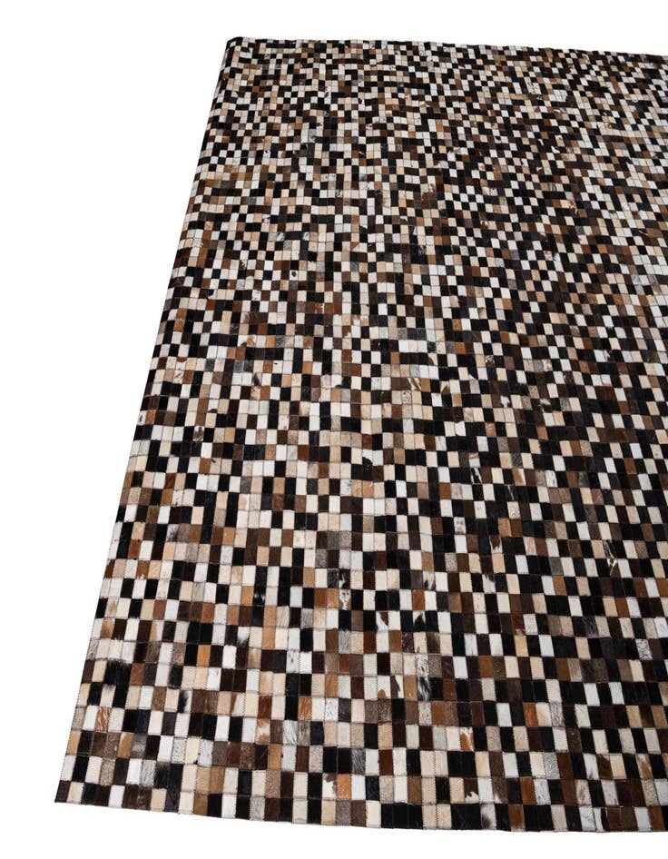 Detail image of  8' x 9' 10 Cowhide Leather Rug