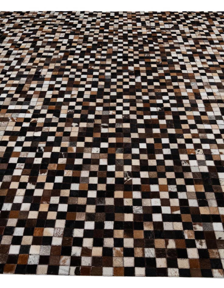 Detail image of  8' x 9' 10 Cowhide Leather Rug