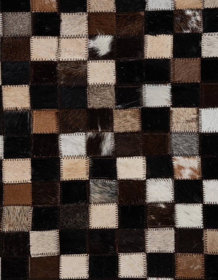 Detail image of  8' x 9' 10 Cowhide Leather Rug