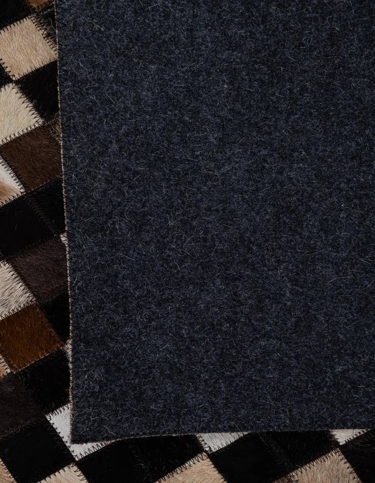 Detail image of  8' x 9' 10 Cowhide Leather Rug