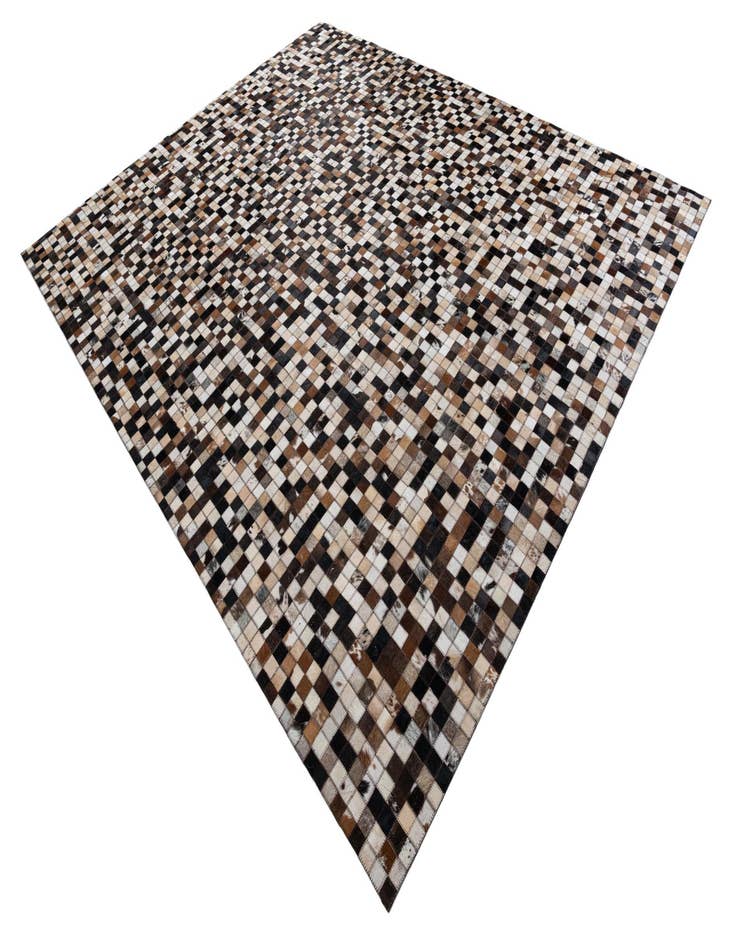 Detail image of  8' 1 x 10' Cowhide Leather Rug