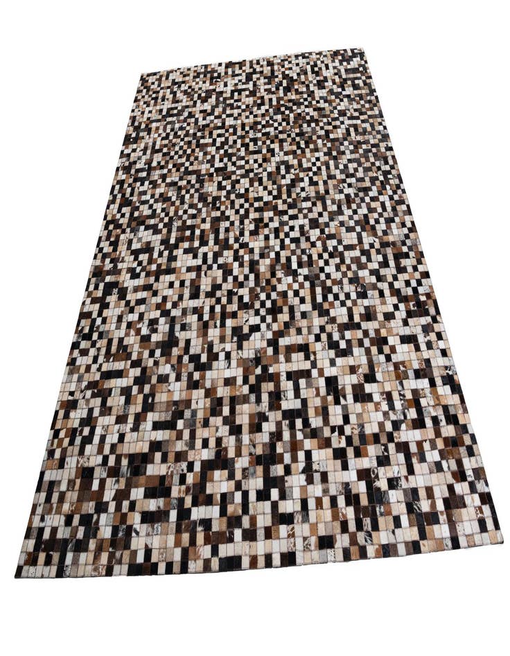 Detail image of  8' 1 x 10' Cowhide Leather Rug