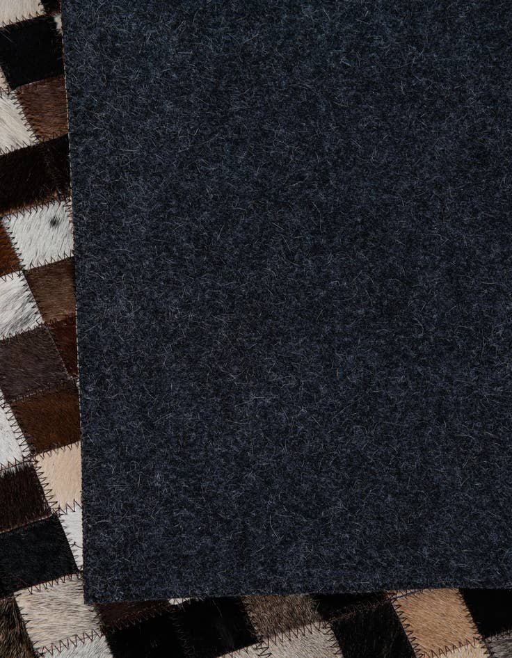 Detail image of  8' 1 x 10' Cowhide Leather Rug