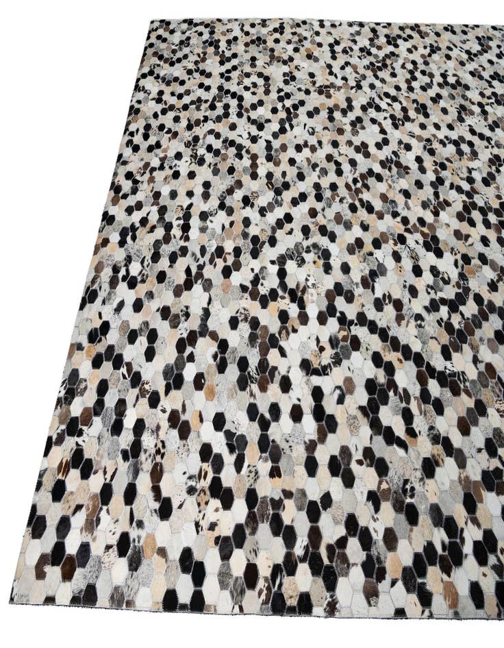 Detail image of  8' x 10' Cowhide Leather Rug