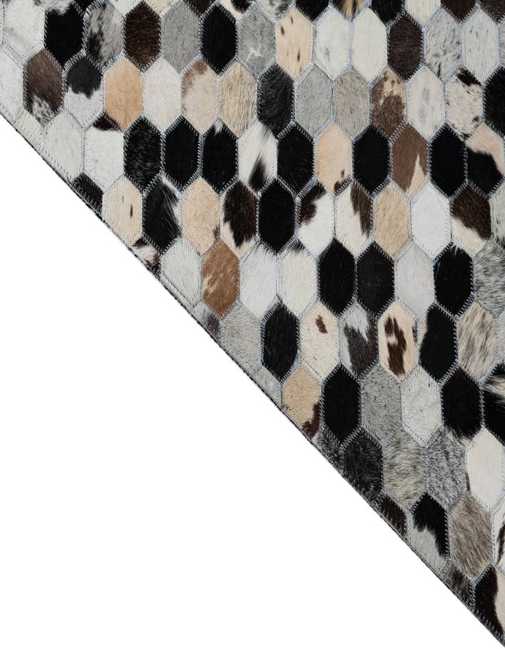 Detail image of  8' x 10' Cowhide Leather Rug