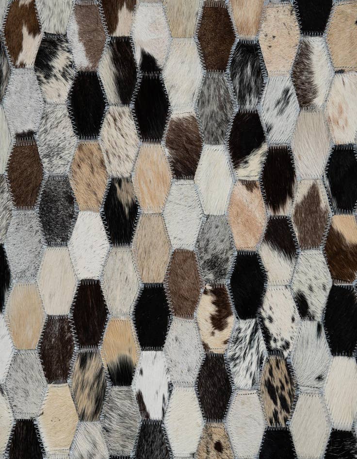 Detail image of  8' x 10' Cowhide Leather Rug