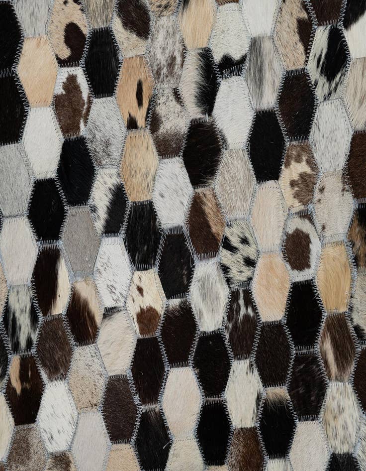 Detail image of  8' x 10' Cowhide Leather Rug