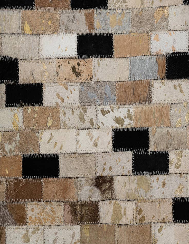 Detail image of  8' x 10' Cowhide Leather Rug