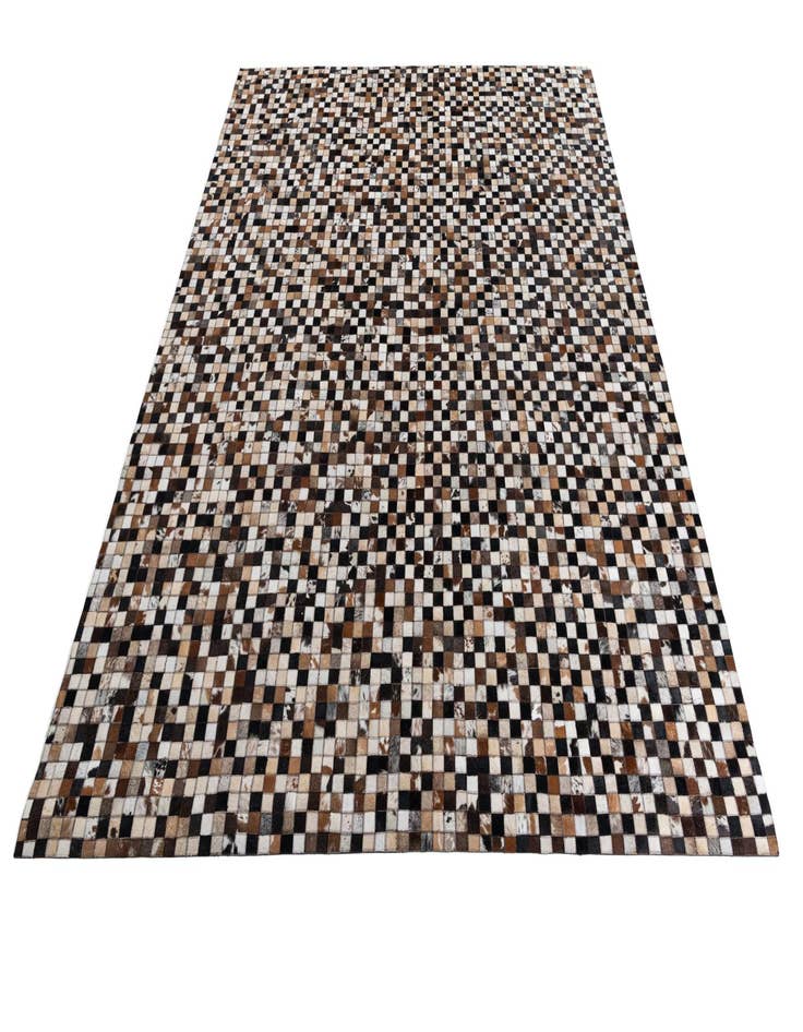Detail image of  8' 1 x 10' Cowhide Leather Rug