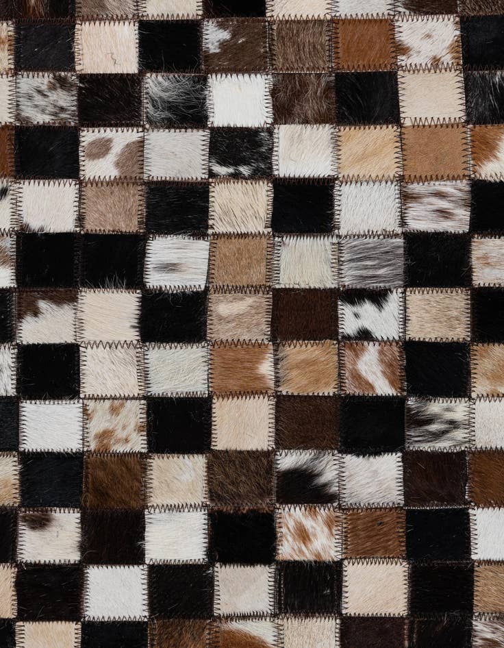 Detail image of  8' 1 x 10' Cowhide Leather Rug