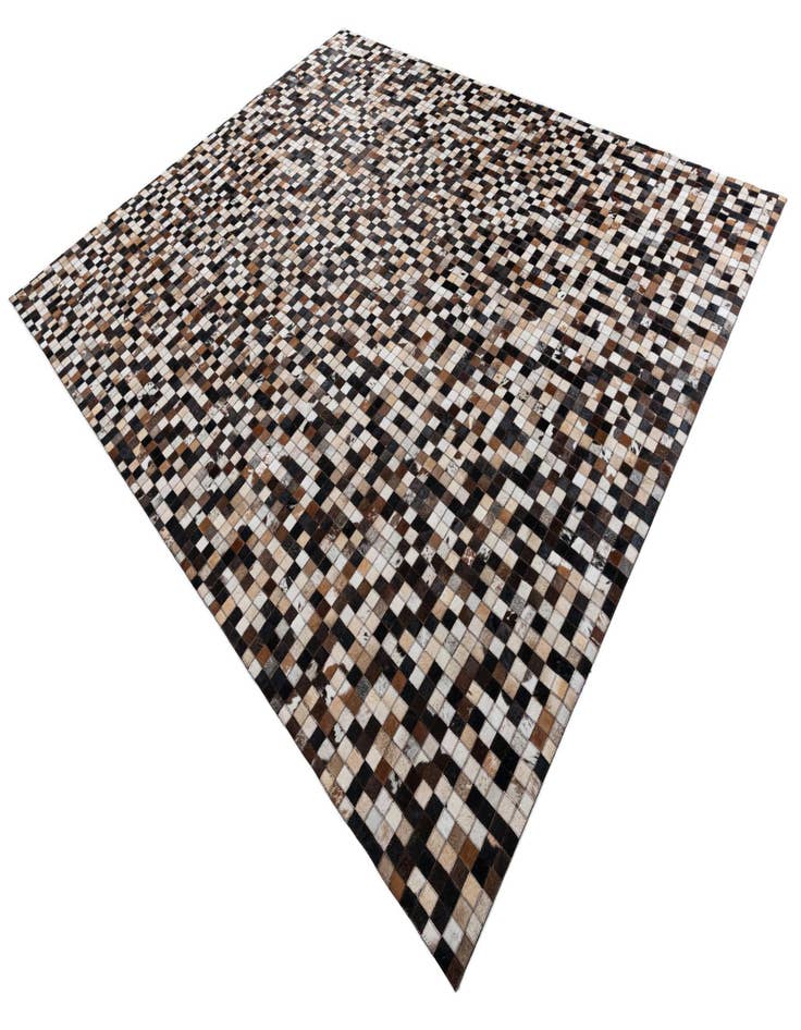 Detail image of  8' 1 x 9' 10 Cowhide Leather Rug