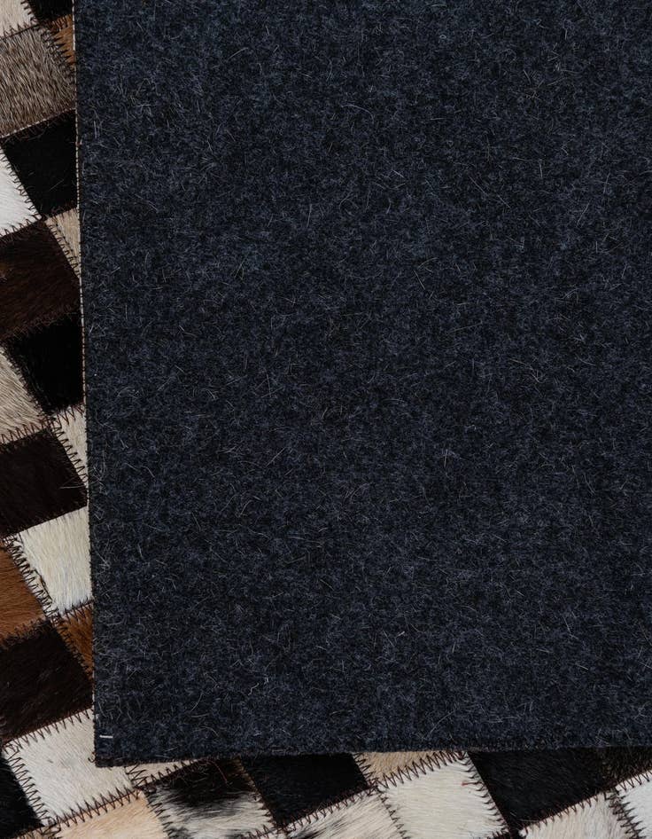 Detail image of  8' 1 x 9' 10 Cowhide Leather Rug