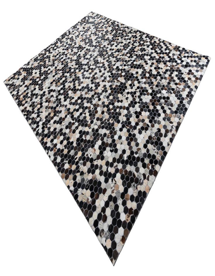 Detail image of  8' 1 x 10' Cowhide Leather Rug