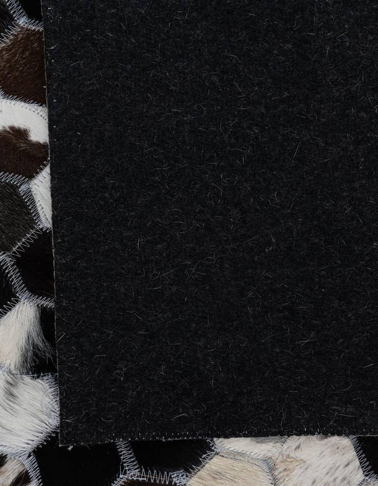 Detail image of  8' 1 x 10' Cowhide Leather Rug