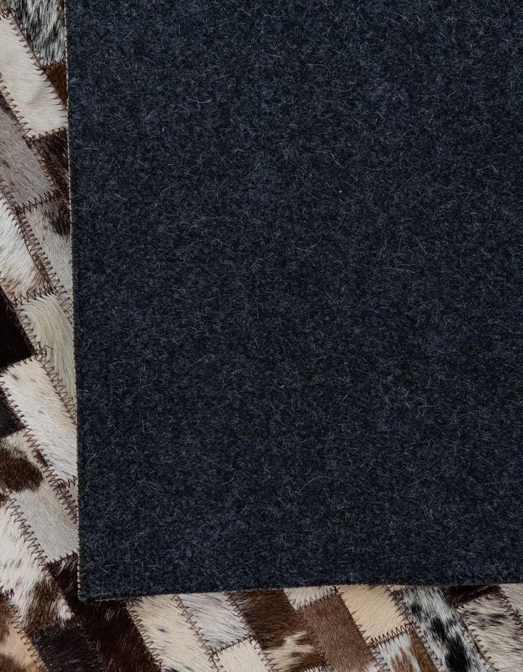 Detail image of  8' 2 x 9' 9 Cowhide Leather Rug