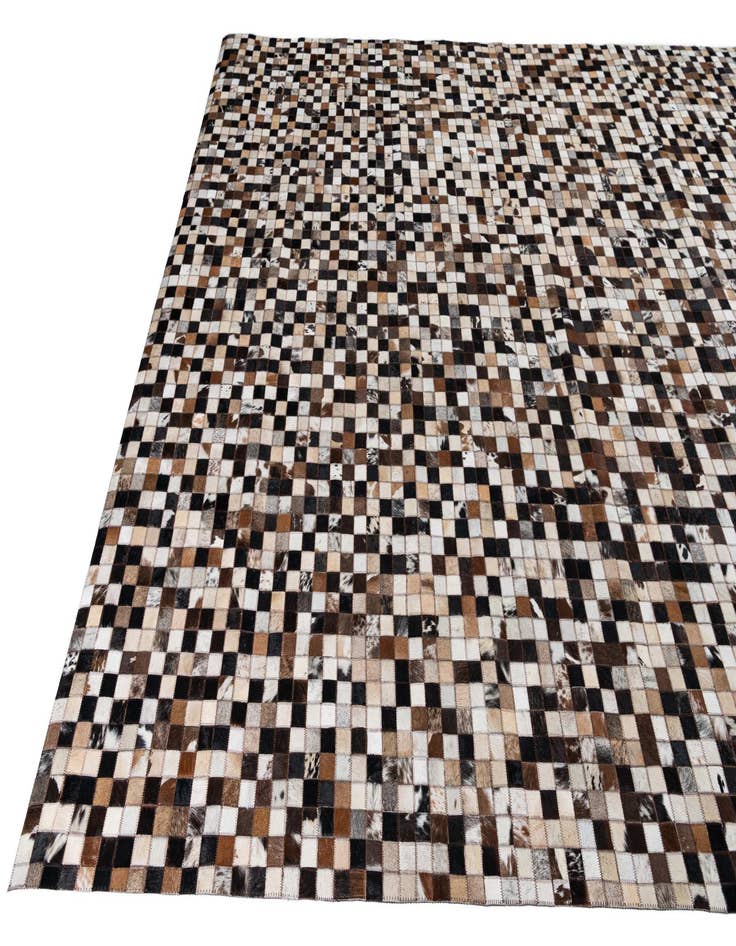 Detail image of  8' 2 x 10' Cowhide Leather Rug