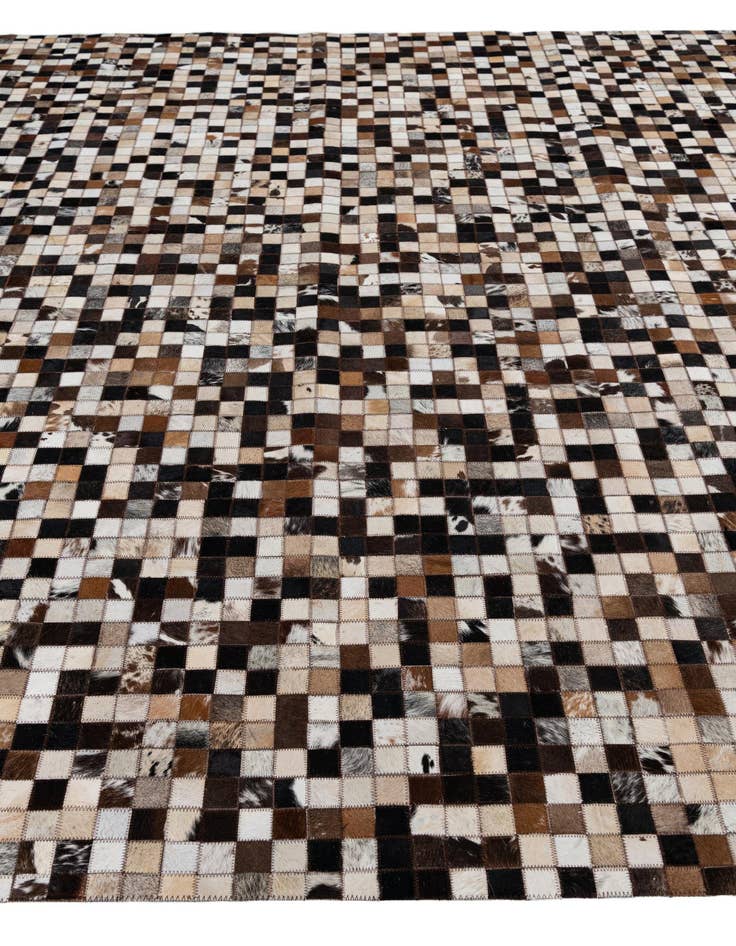 Detail image of  8' 2 x 10' Cowhide Leather Rug