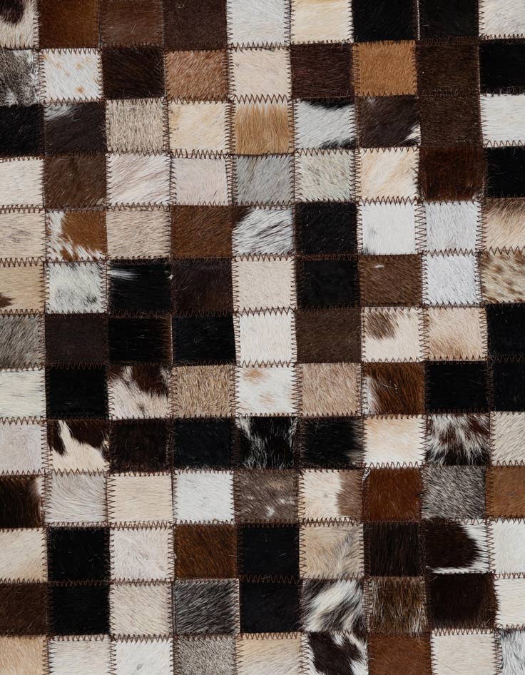 Detail image of  8' 2 x 10' Cowhide Leather Rug