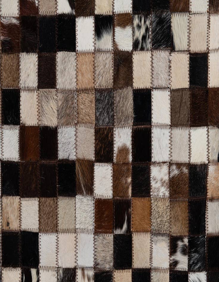Detail image of  8' 2 x 10' Cowhide Leather Rug