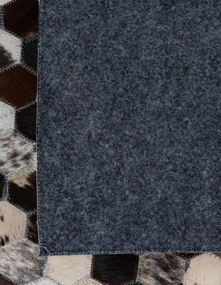 Detail image of  7' 10 x 9' 8 Cowhide Leather Rug