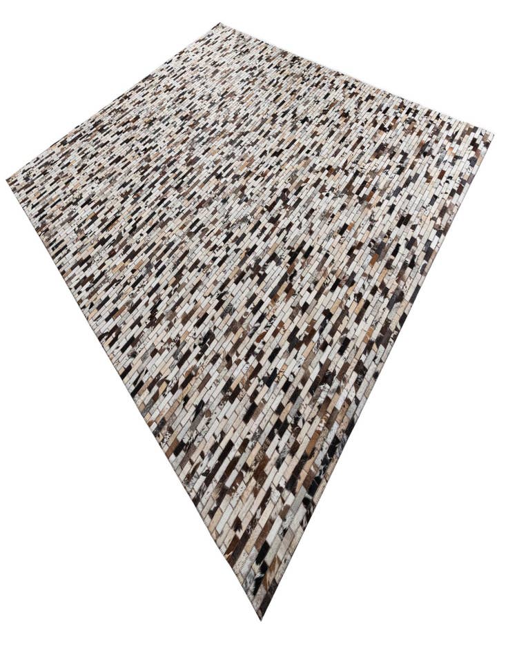 Detail image of  8' 1 x 9' 9 Cowhide Leather Rug