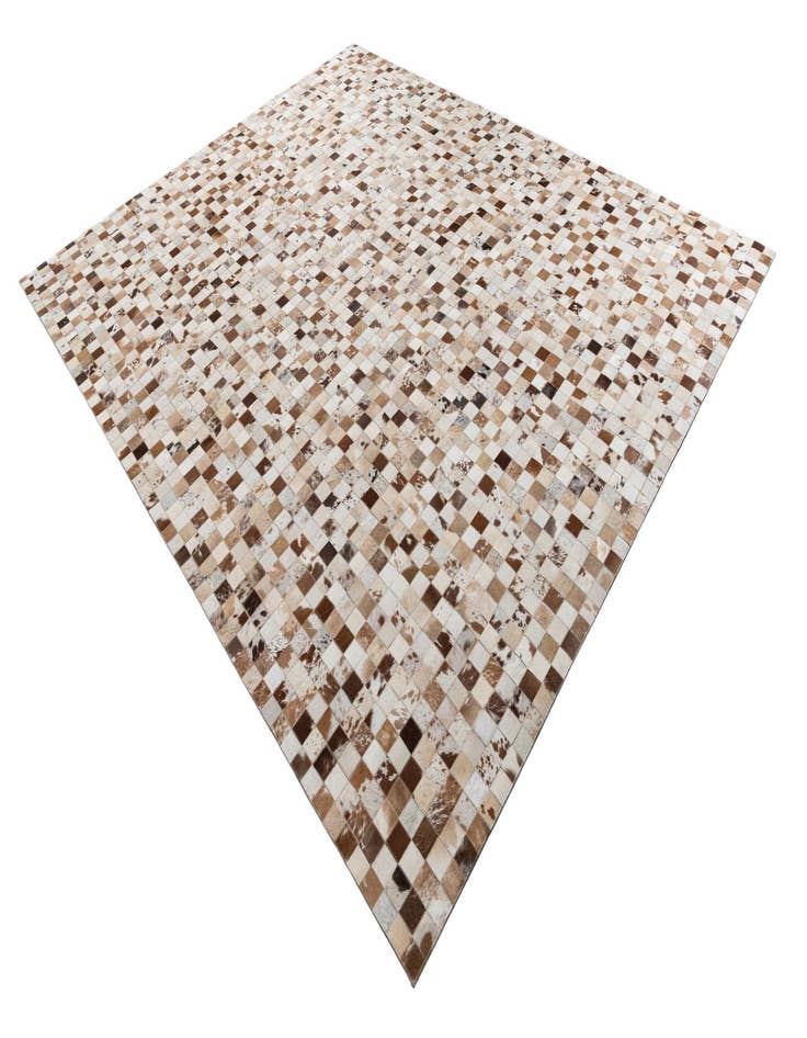 Detail image of  8' 1 x 9' 10 Cowhide Leather Rug