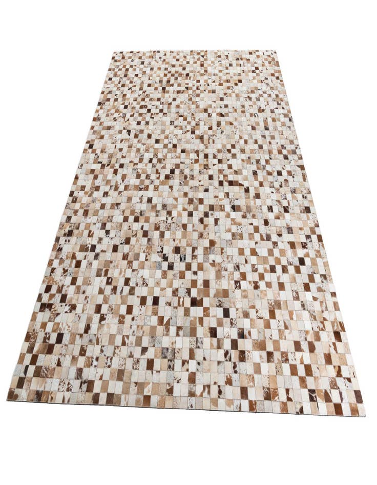 Detail image of  8' 1 x 9' 10 Cowhide Leather Rug