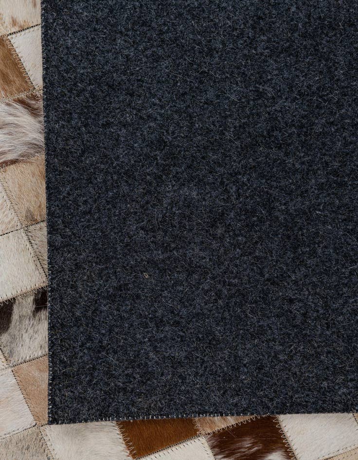 Detail image of  8' 1 x 9' 10 Cowhide Leather Rug