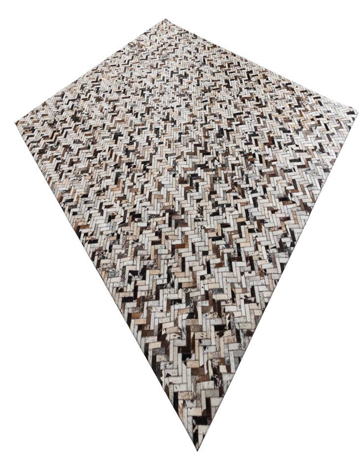 Detail image of  8' 2 x 10' Cowhide Leather Rug